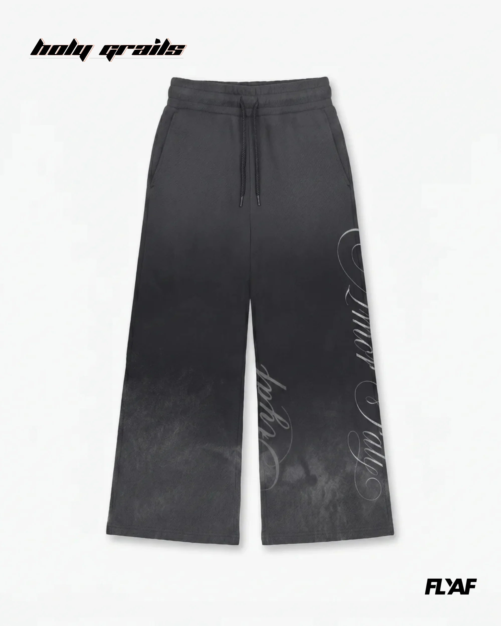 Amore Grey Baggy Joggers HG x FLYAF