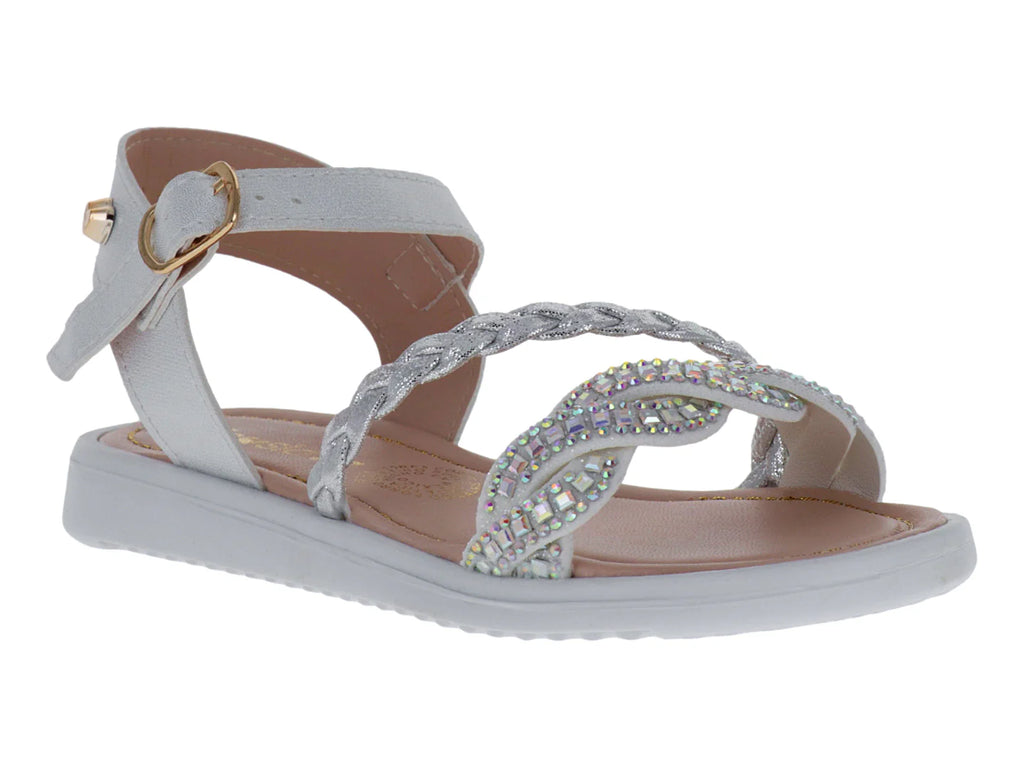 Sandalias Miroslava Plata para Niña
