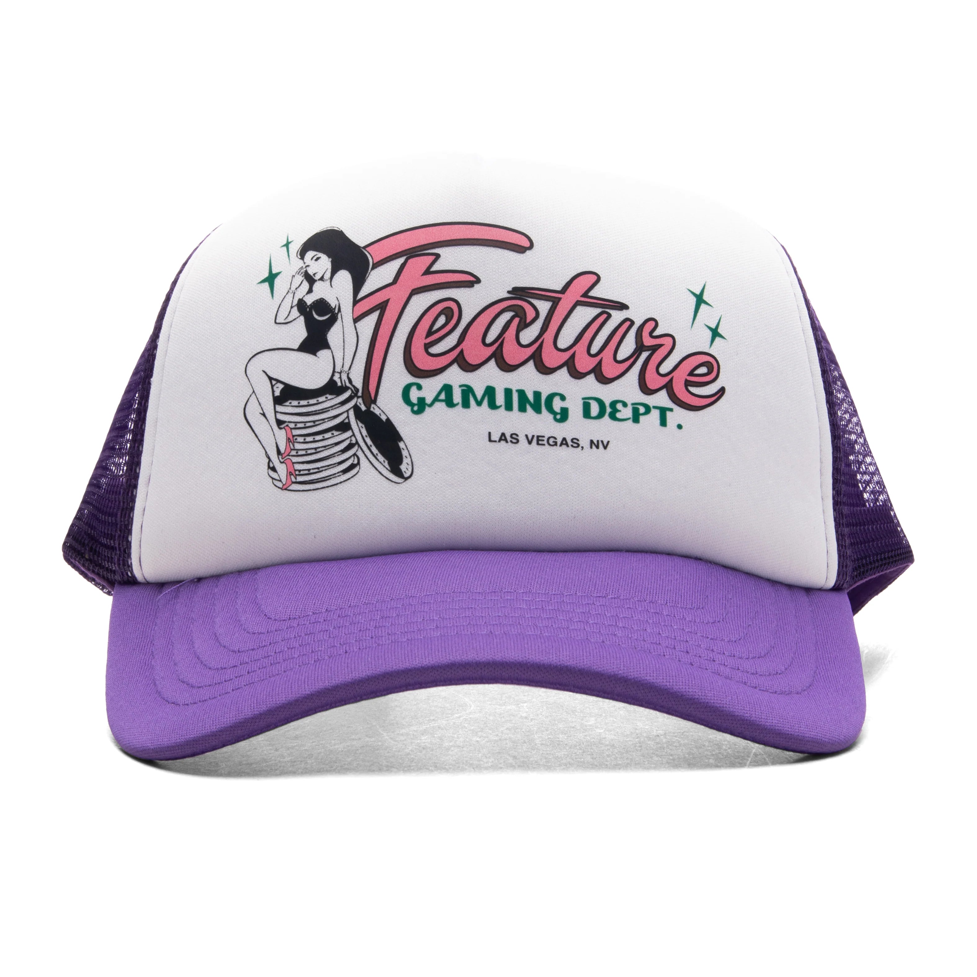 Gaming Trucker Purple White