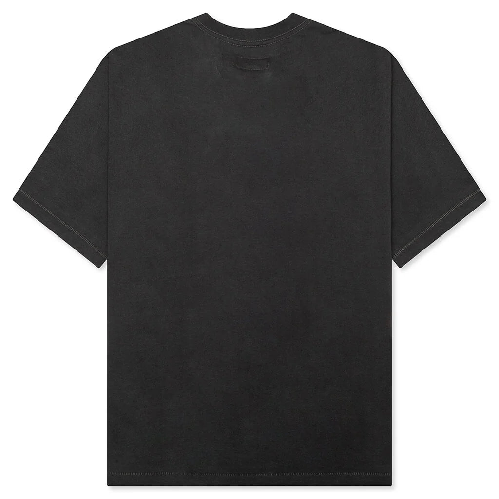 Smiley Masked T Shirt Washed Black