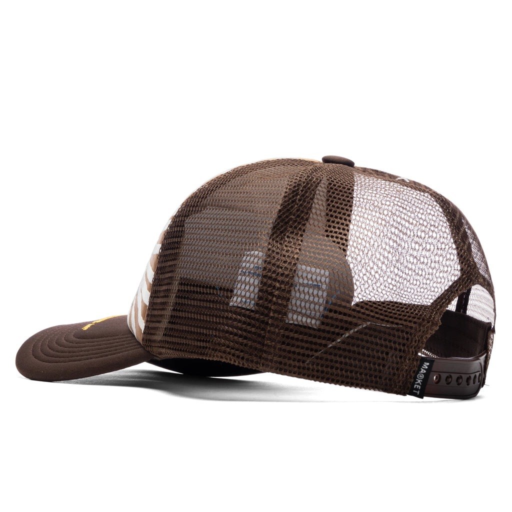 Smiley Sunrise Trucker Hat Acorn
