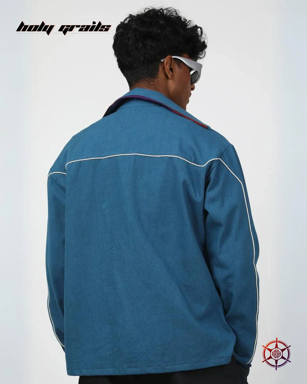 Sapphire Cream Piped Shacket HG x Duskin
