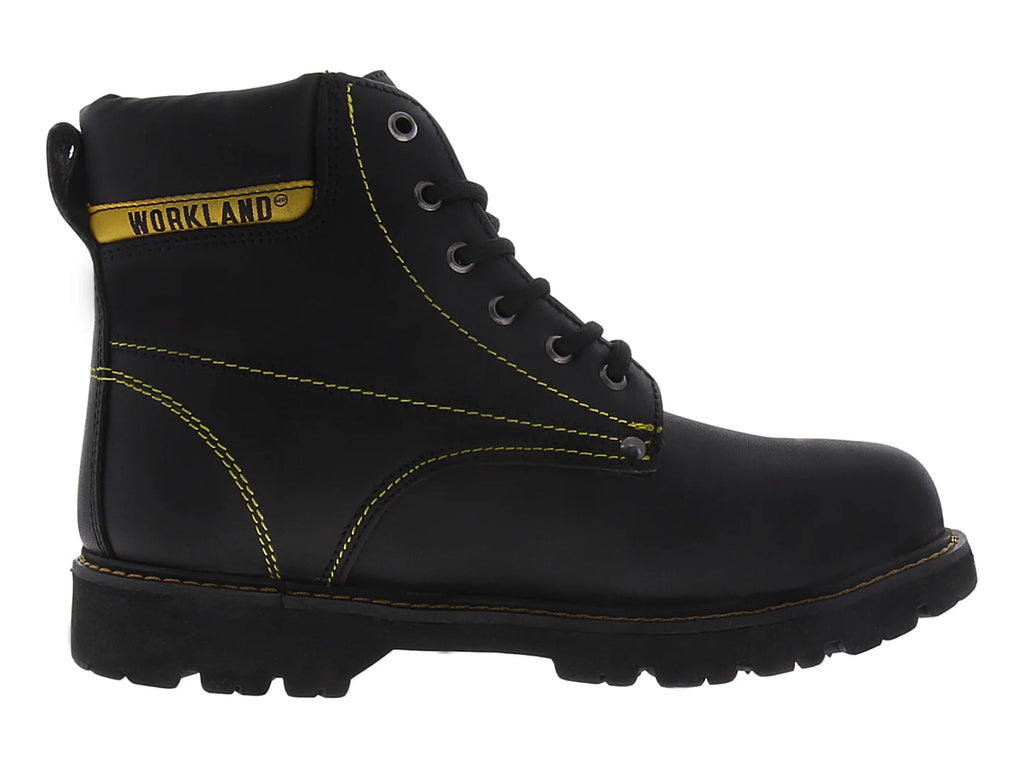 Botas de Trabajo Marco Delli Napa Negro para Hombre