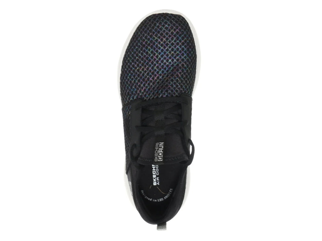 Tenis Skechers Go Run Fast Negro y Plata para Mujer
