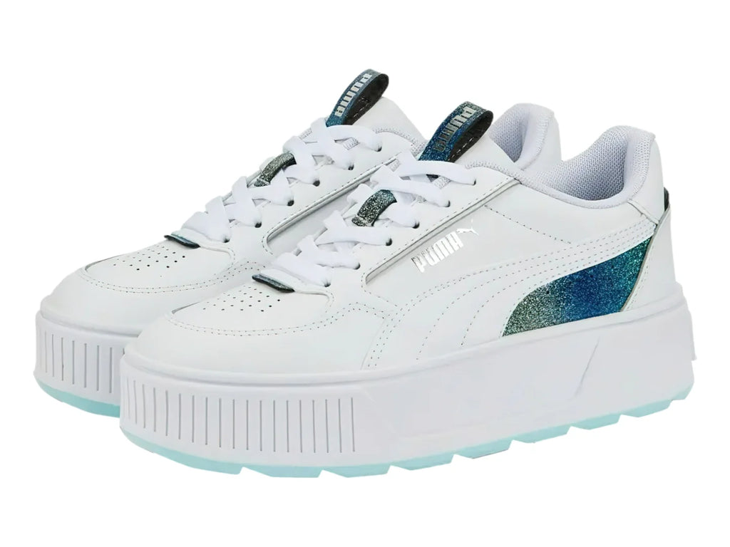 Tenis PUMA Karmen Rebelle Night Out Blanco y Aqua para Niña