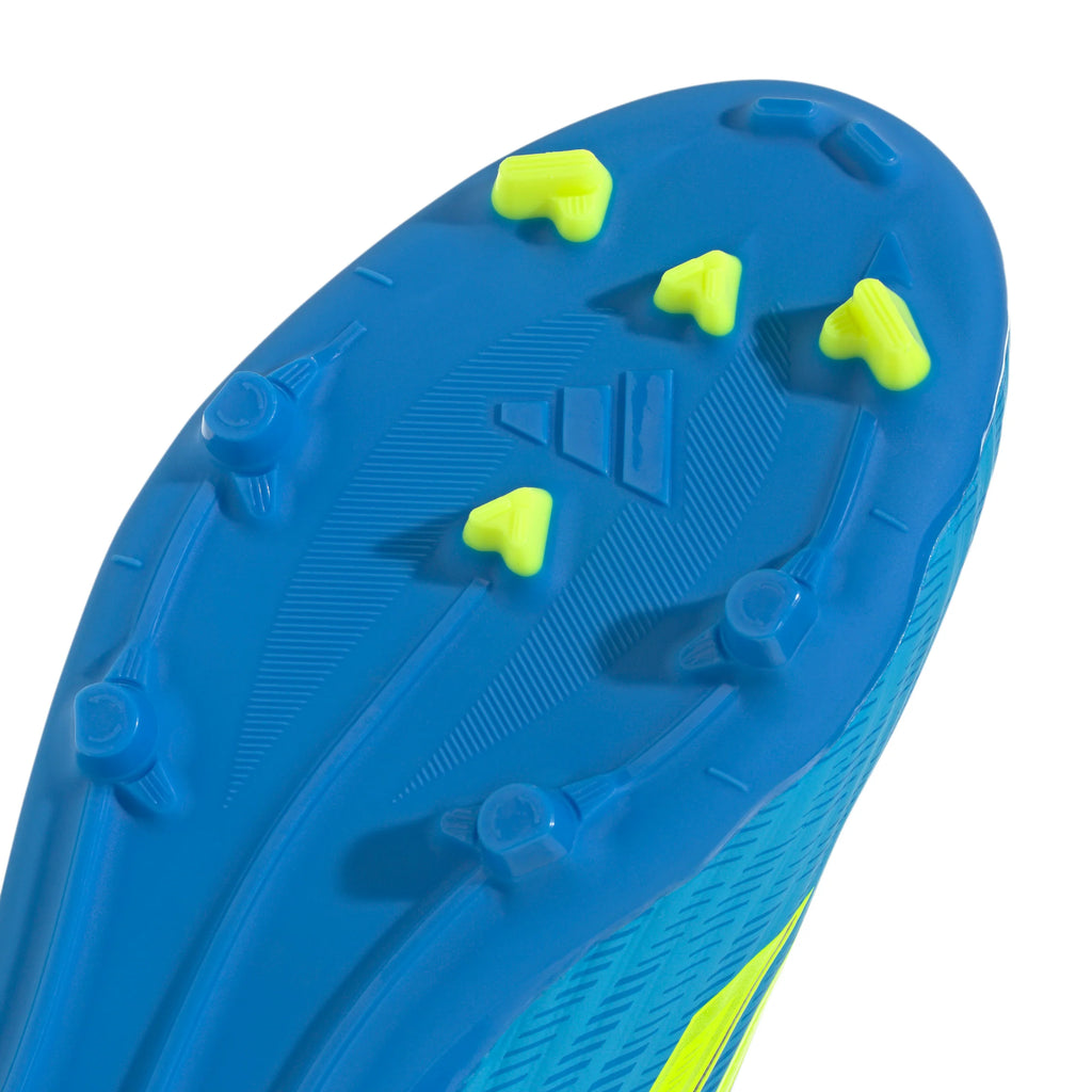 adidas F50 League Mid Cut FG MG Firm Ground Multi Ground Youth Soccer Cleats Blue Yellow Aqua