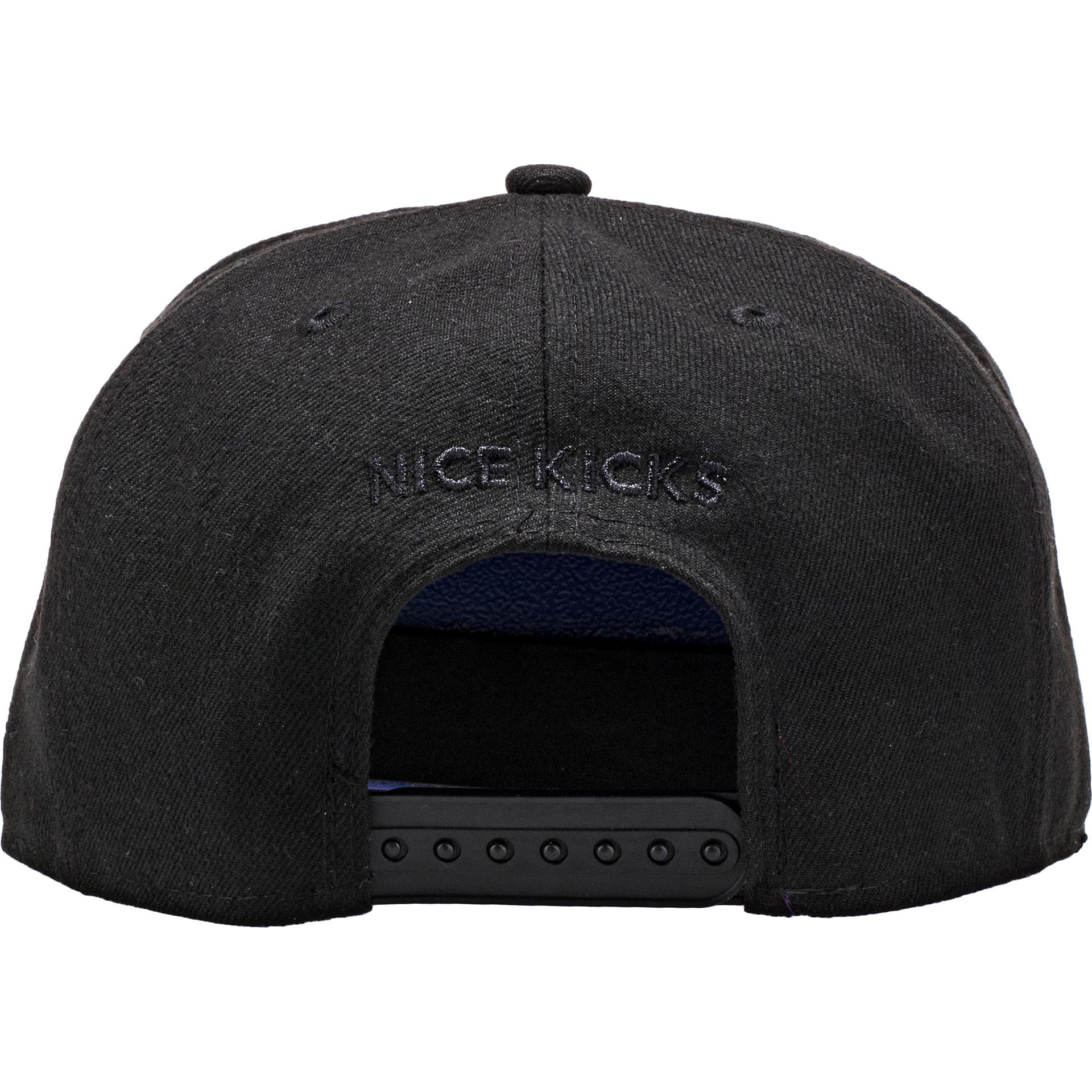 Nice Kicks X New Era Snapback Hat Black Geo Leather