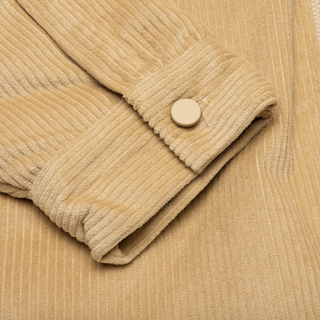 Corduroy Shirt Jacket Sand