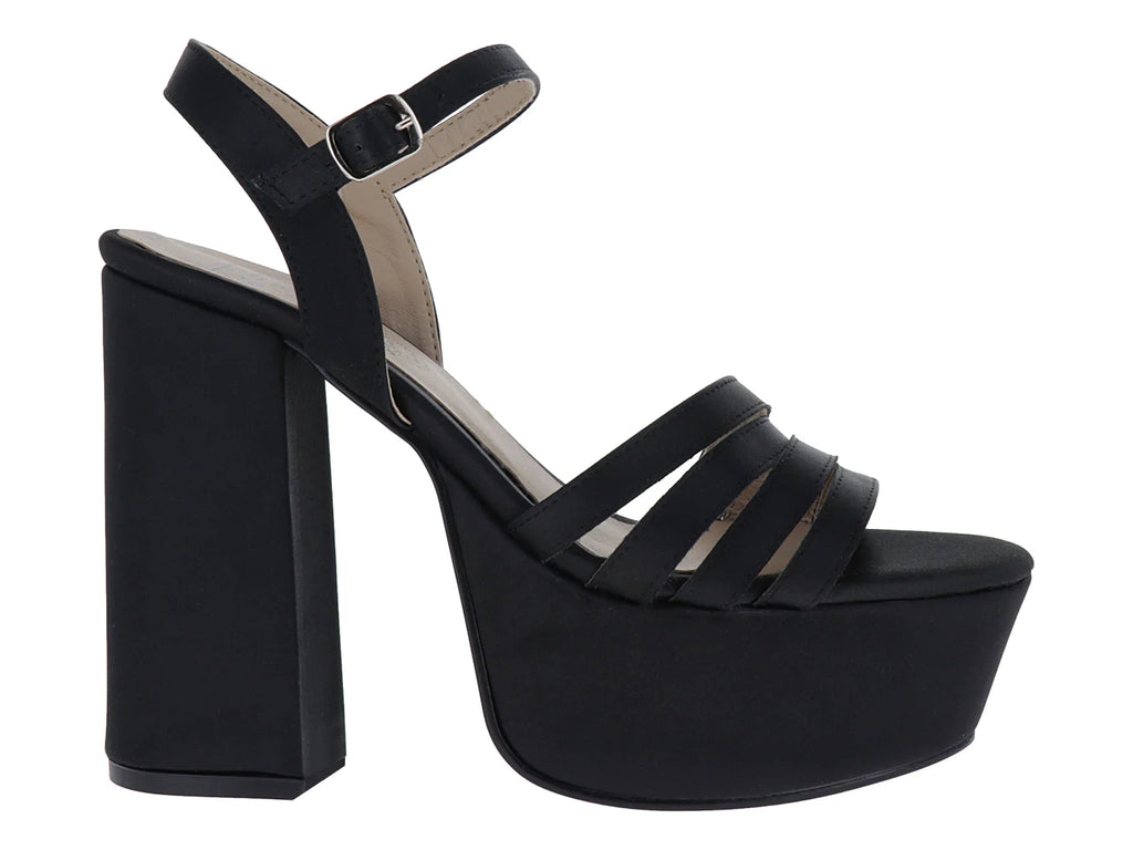 Sandalias de Plataforma Luna Rosa Negro para Mujer