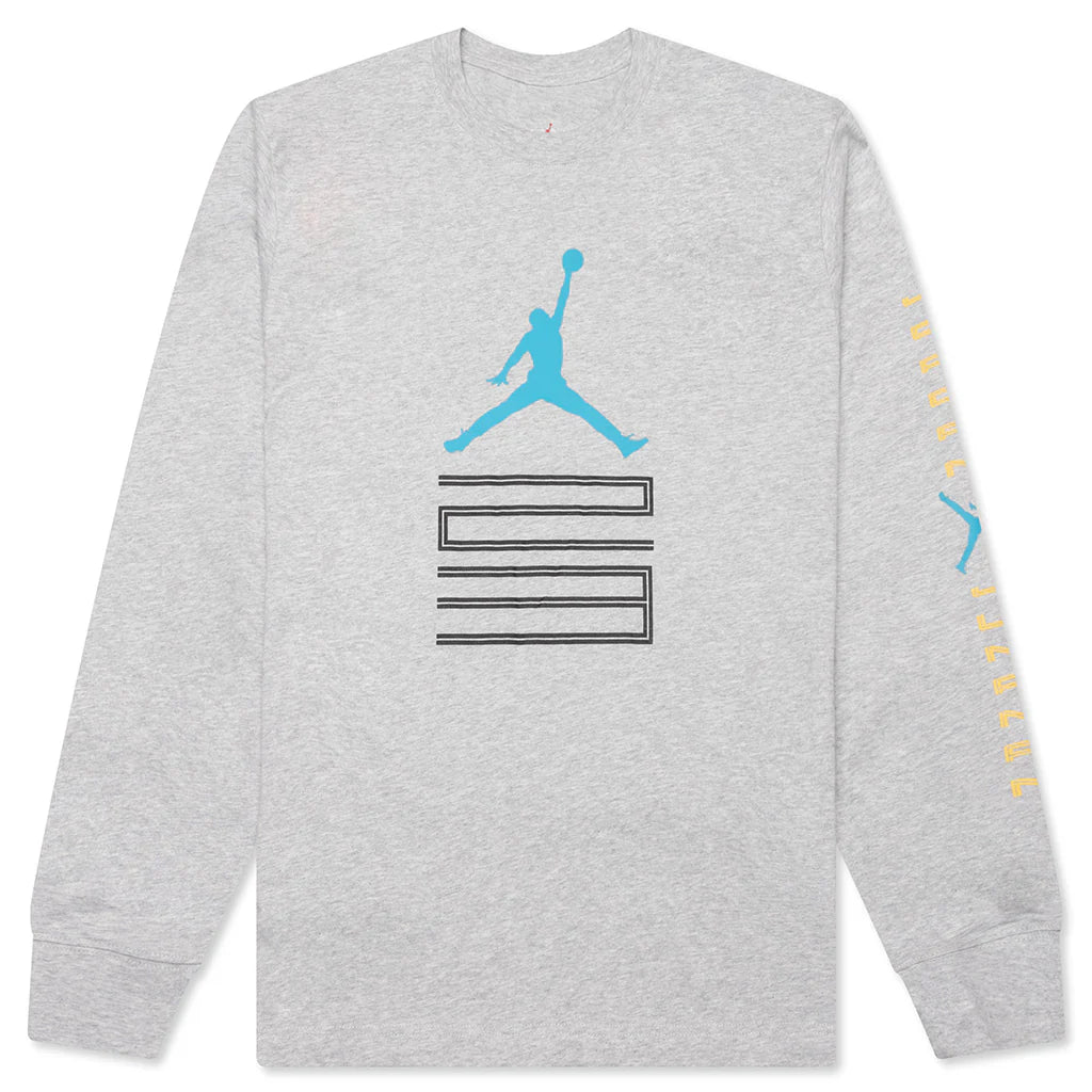 Brooklyn AJ11 Graphic L S Tee Grey Heather