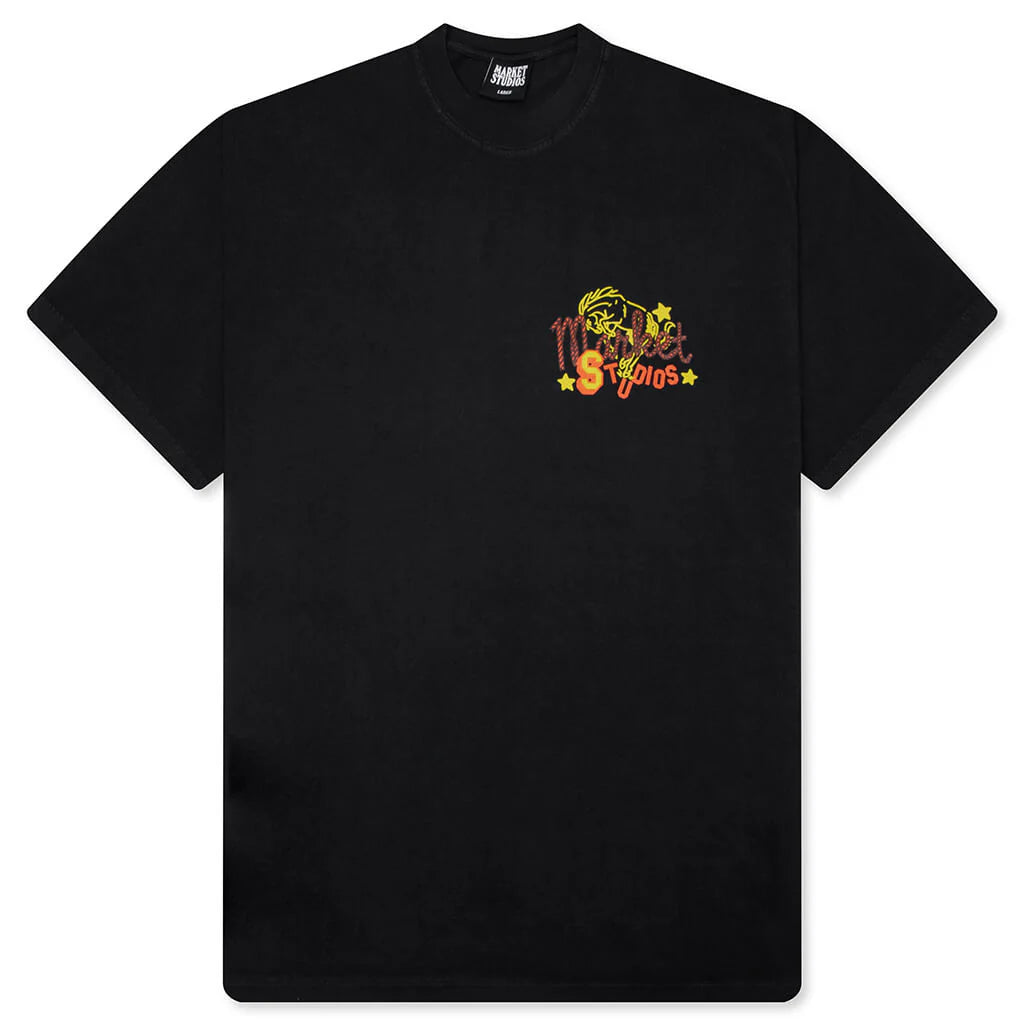 Desert League T Shirt Pirate Black
