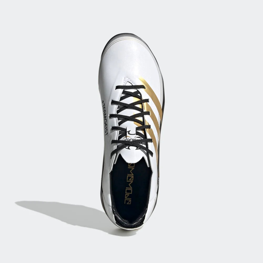 adidas Kids Game Mode FG J Firm Ground Soccer Cleats White Gold Black