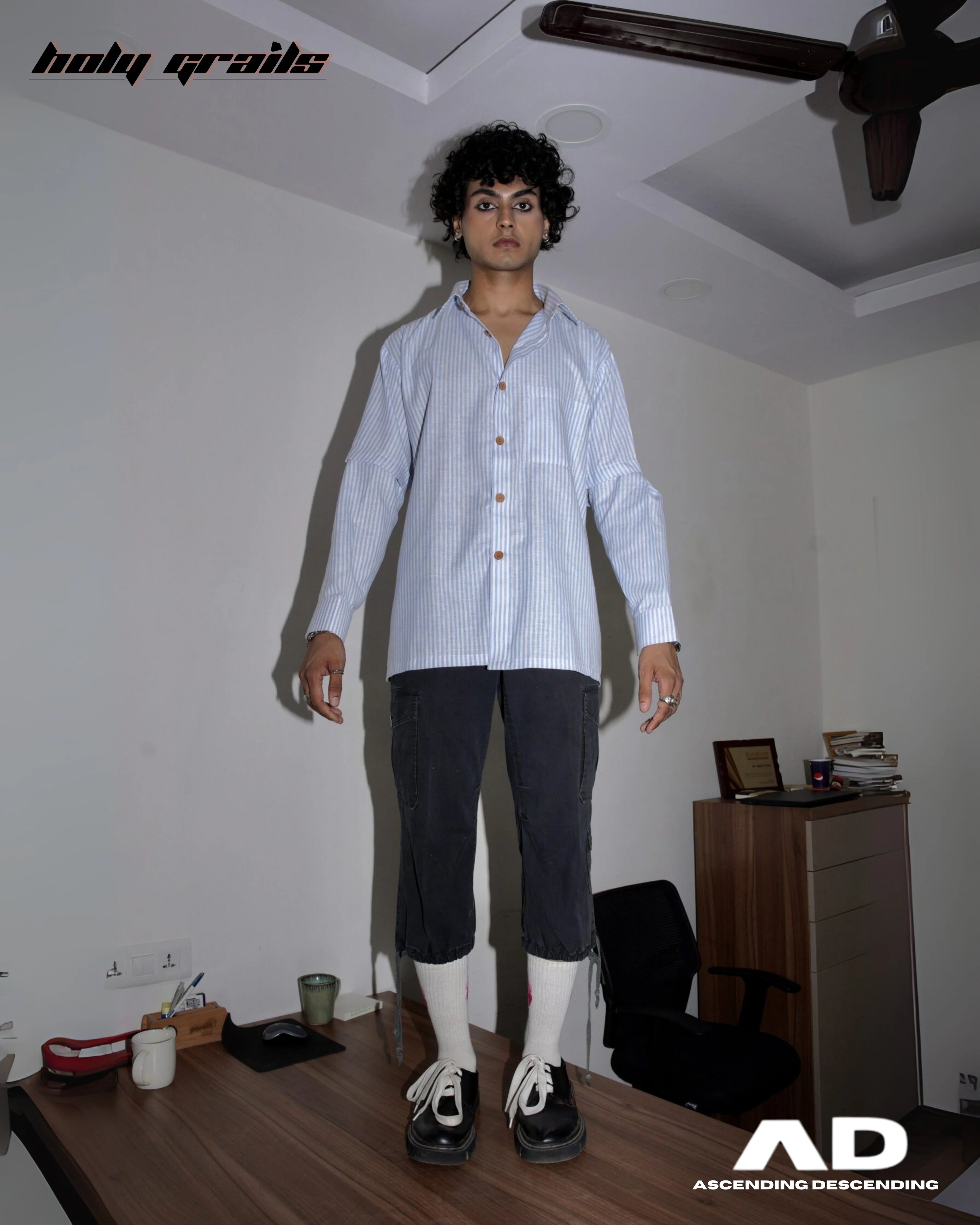 Switch Stripes Convertible Shirt HG x Ascending Descending