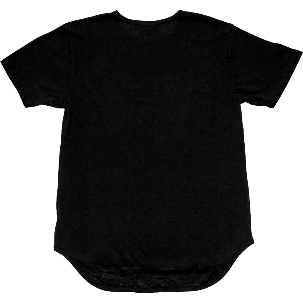 Nice Kicks Curved Hem Tee Mens Black