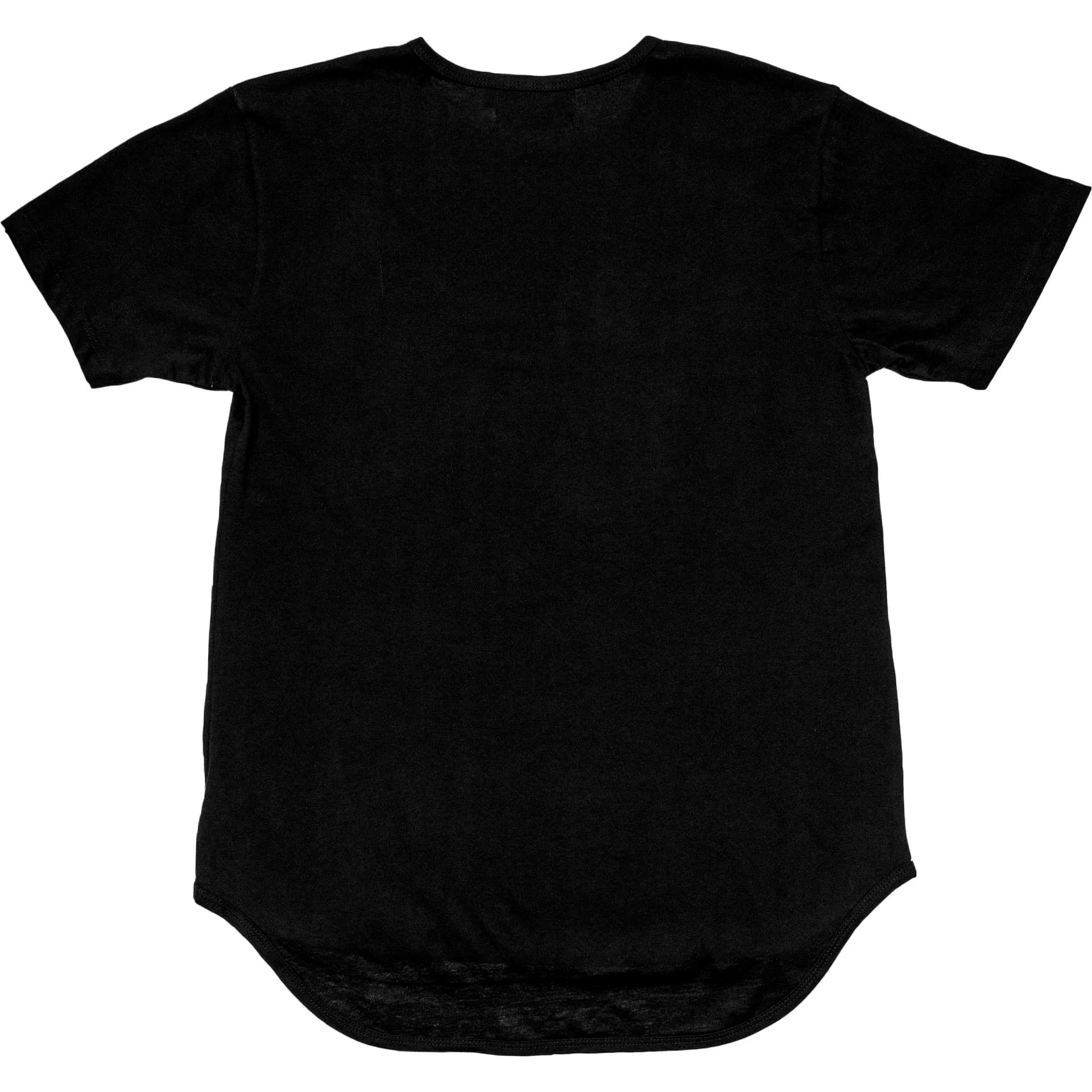 Nice Kicks Curved Hem Tee Mens Black