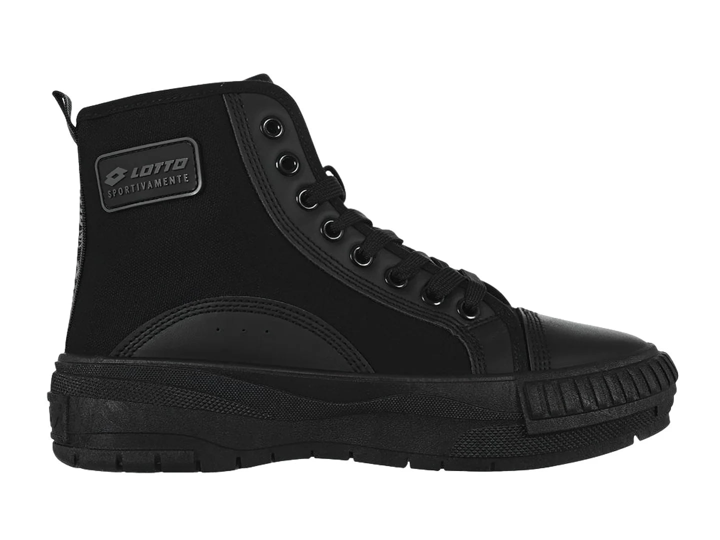 Tenis Lotto Ruvin Negro y Blanco para Mujer