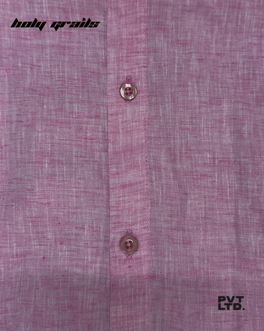 Pink Solid Linen Shirt HG x Pvt Ltd