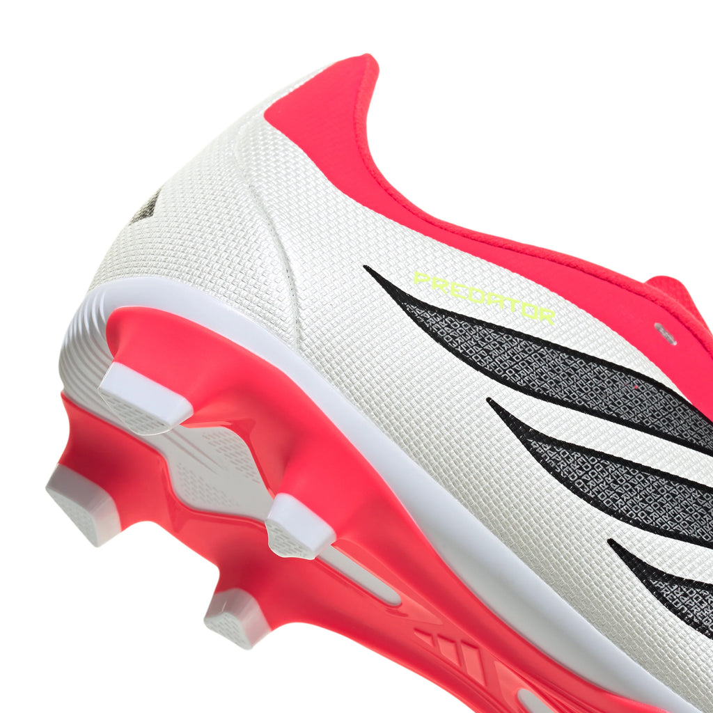 adidas Predator Club FG MG Firm Ground Multi Ground Youth Soccer Cleats Red Black White