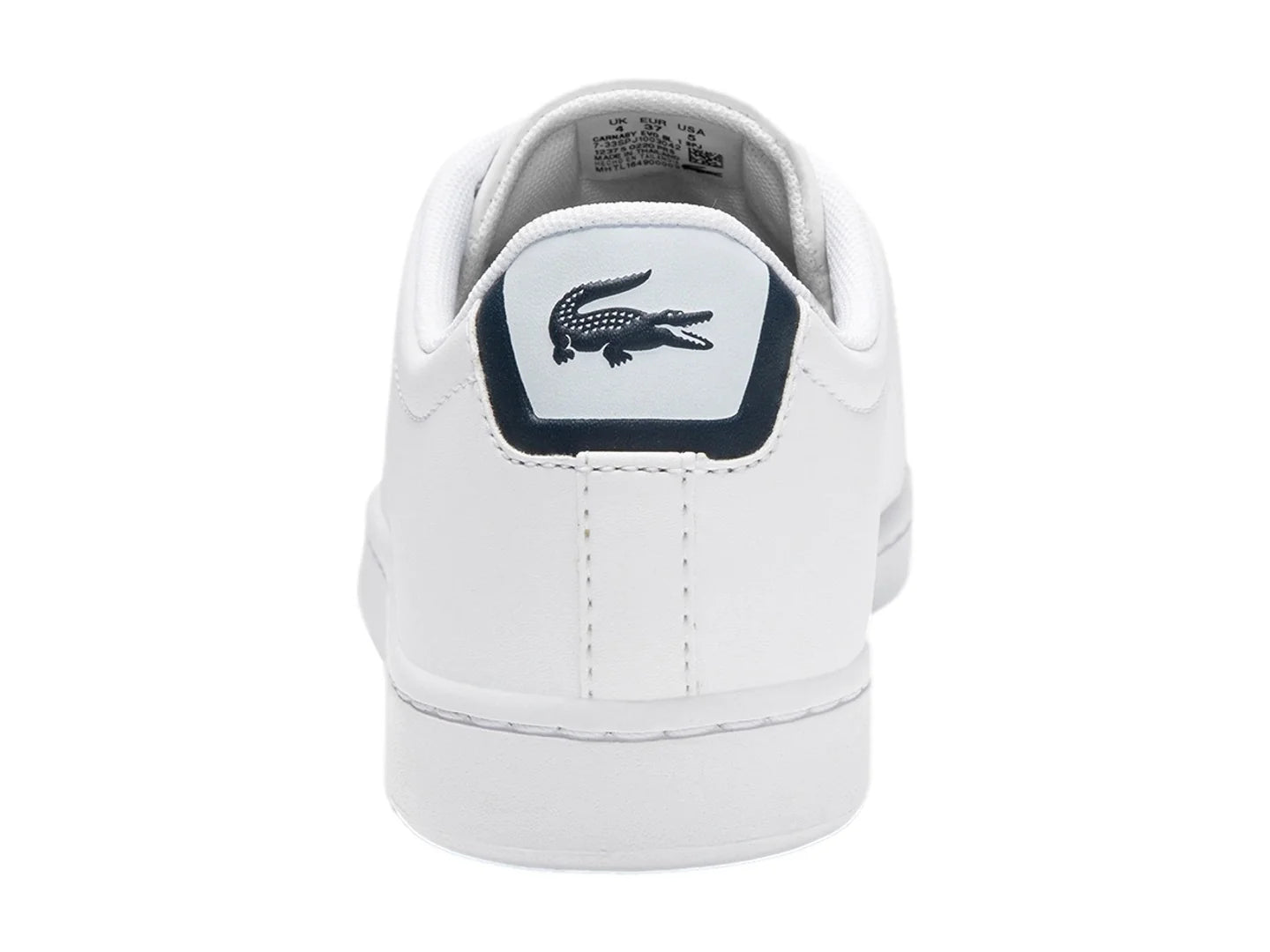 Tenis Lacoste Carnaby Evo Blanco y Azul para Niño