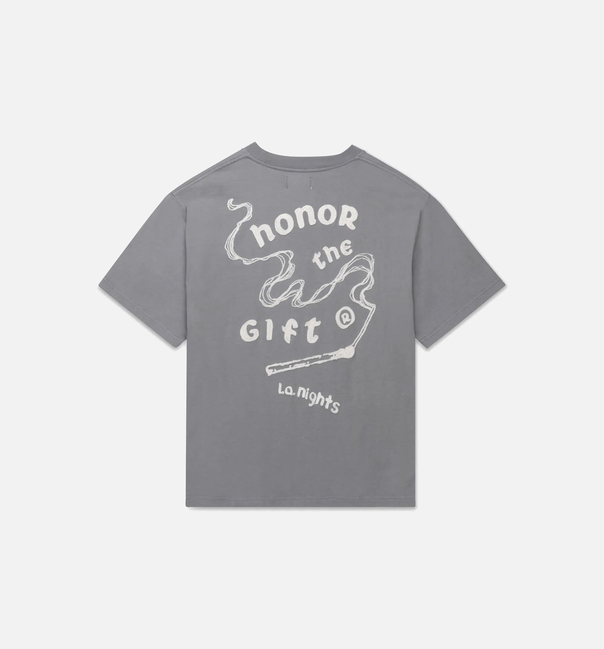 Los Angeles Nights Mens Short Sleeve Shirt Grey