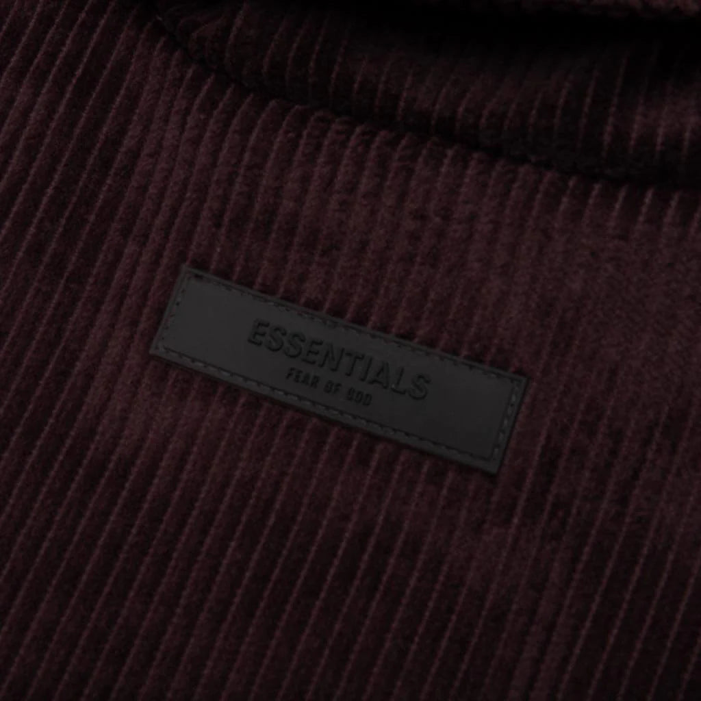 Corduroy Shirt Jacket Plum