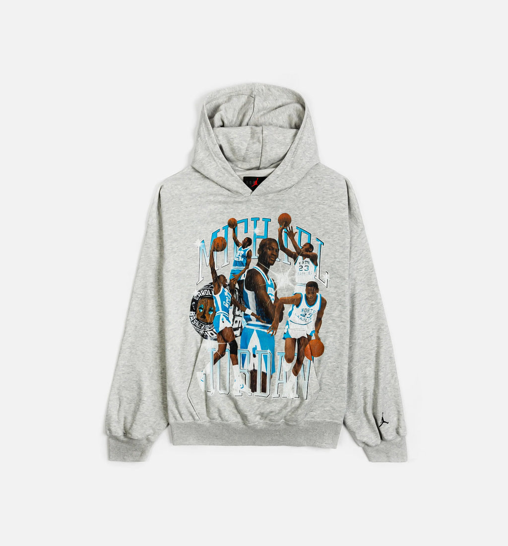 Flight Oversized Pullover Hoodie Mens Hoodie Heather Grey Black