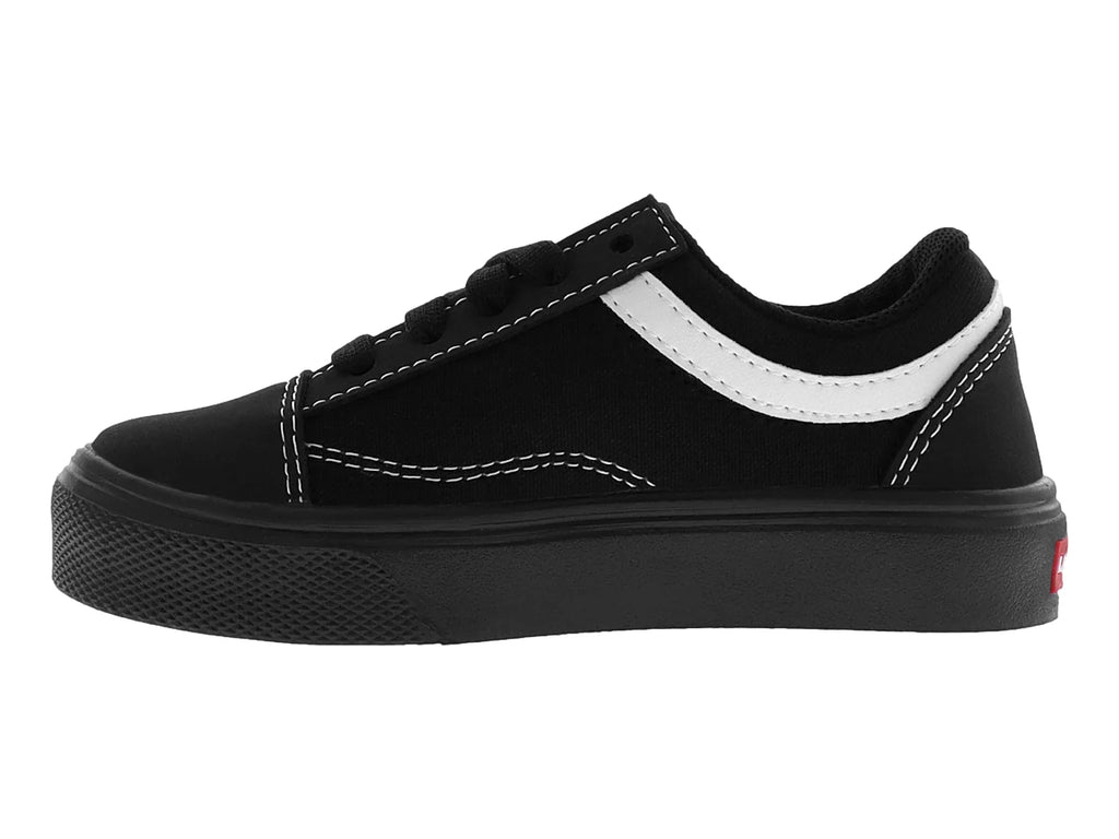 Tenis Panam Negro con Blanco para Niño