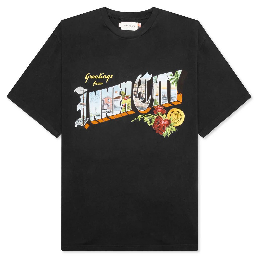 Greetings 20 S S Tee Black