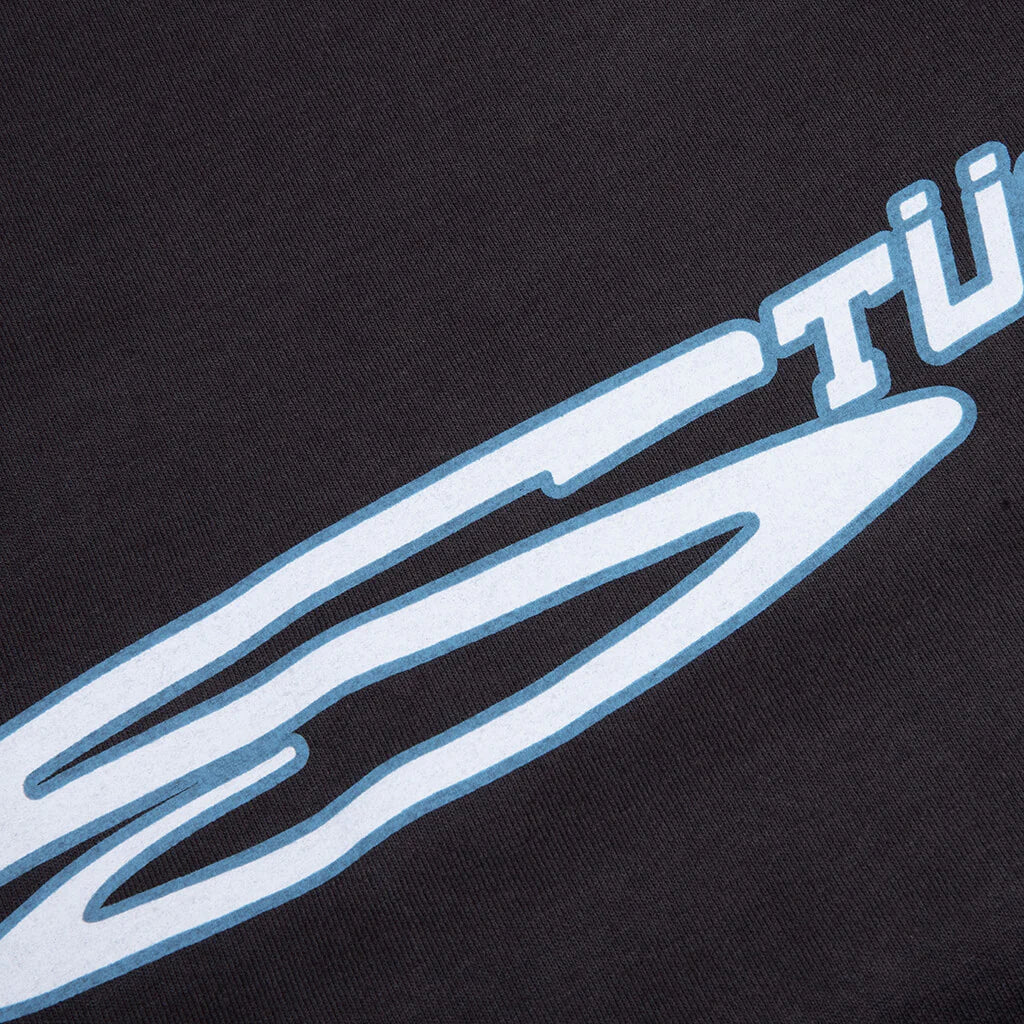 Stretch Pigment Dyed Tee Faded Black
