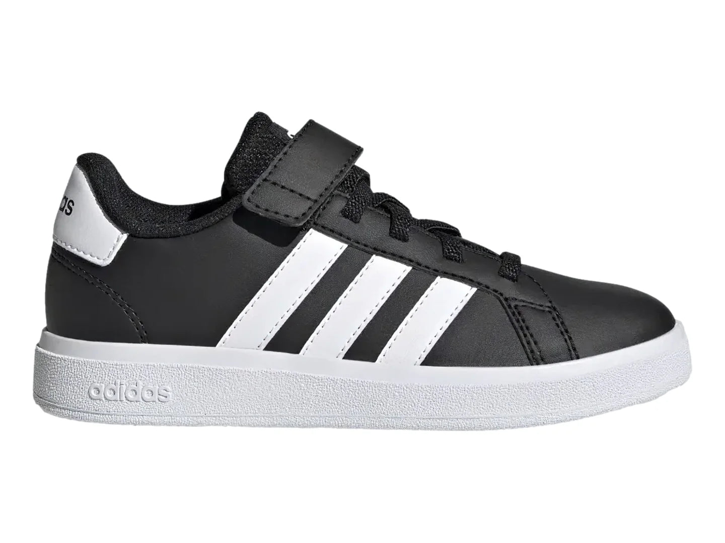 Tenis Adidas Grand Court 20 Negro y Blanco para Niño