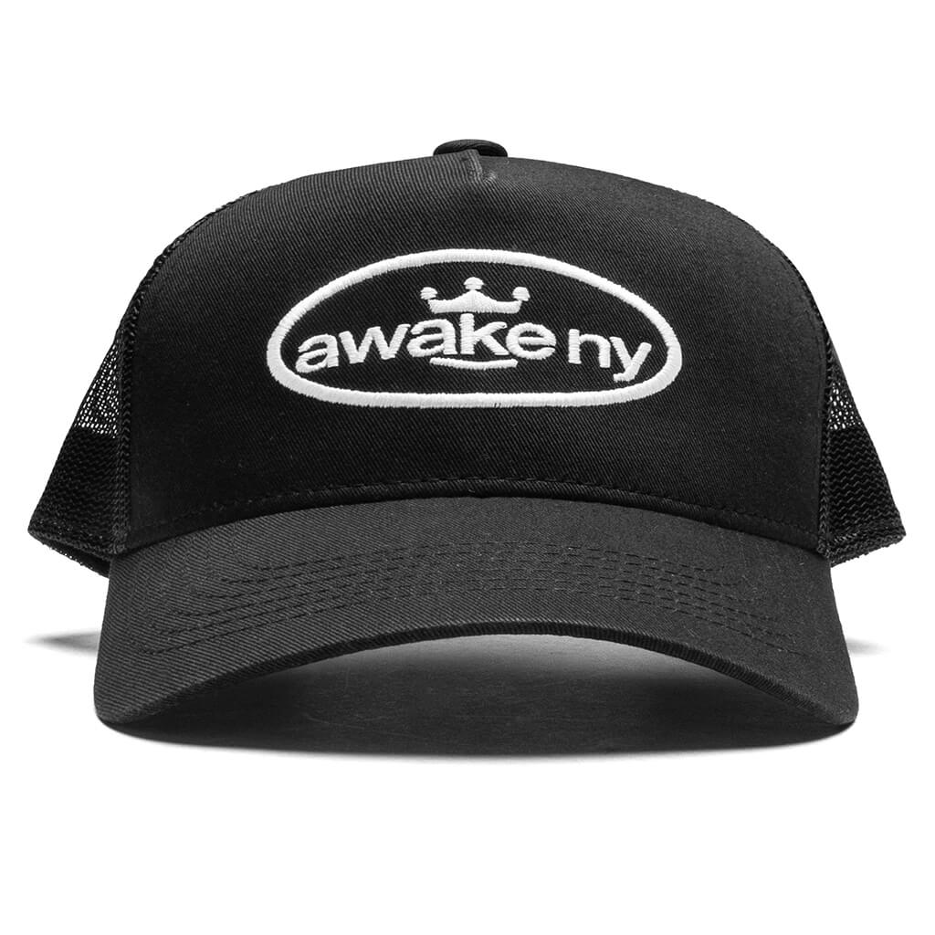 King Logo Trucker Hat Black