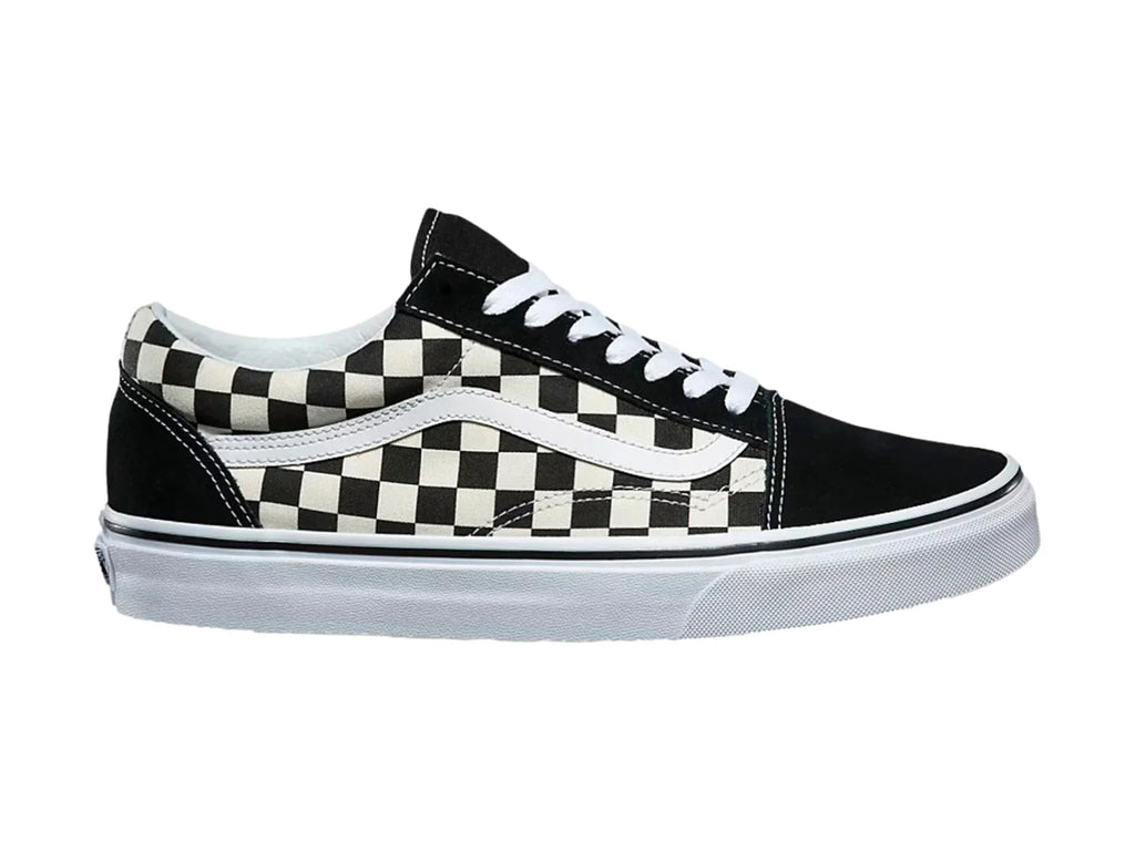 Tenis Vans Old Skool Checkerboard Negro Blanco Unisex