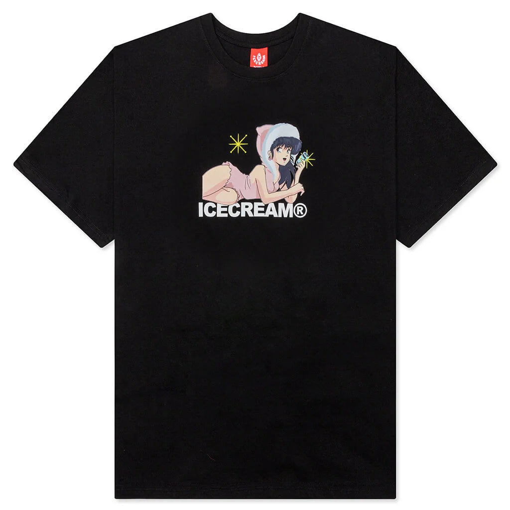Fur Coat S S Tee Black