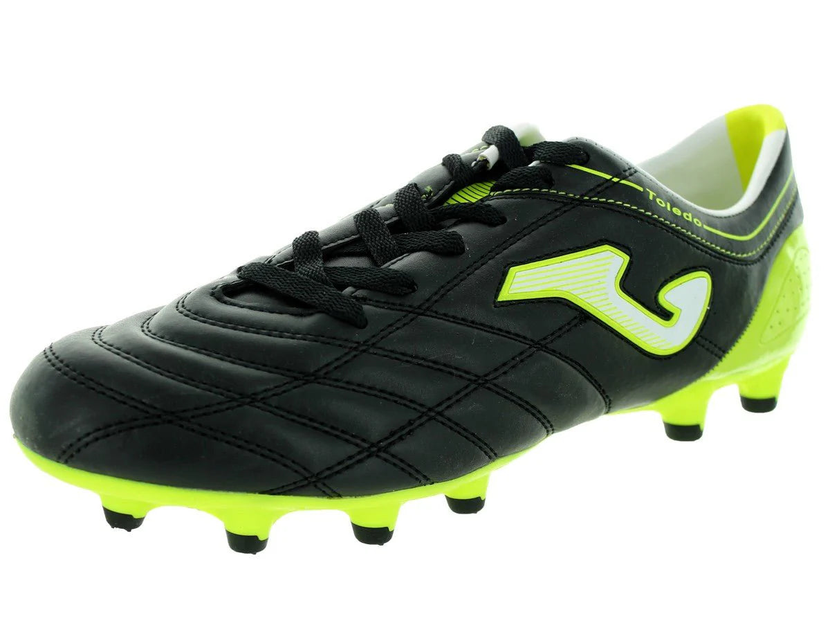 Joma Toledo 2012 201 FG Firm Ground Soccer Cleats Black Lime