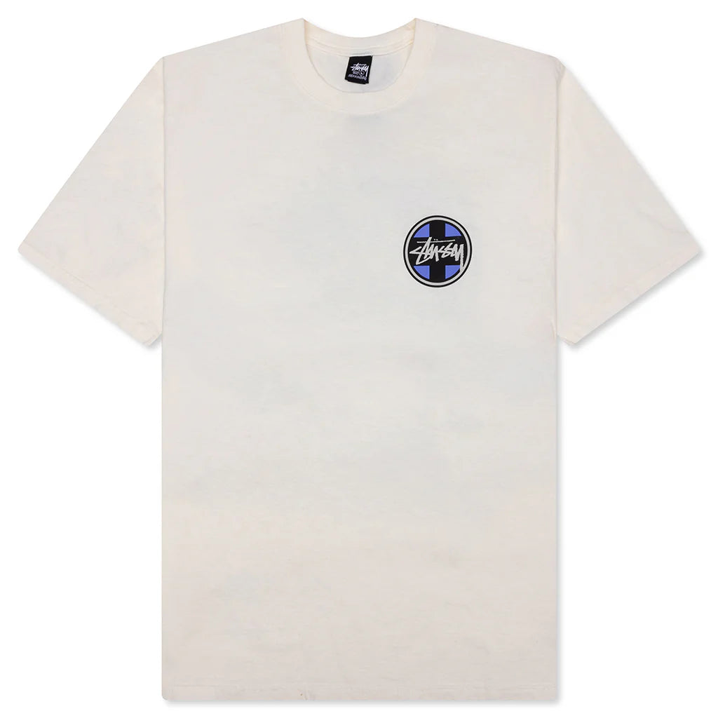Cross Dot Pigment Dyed Tee Natural