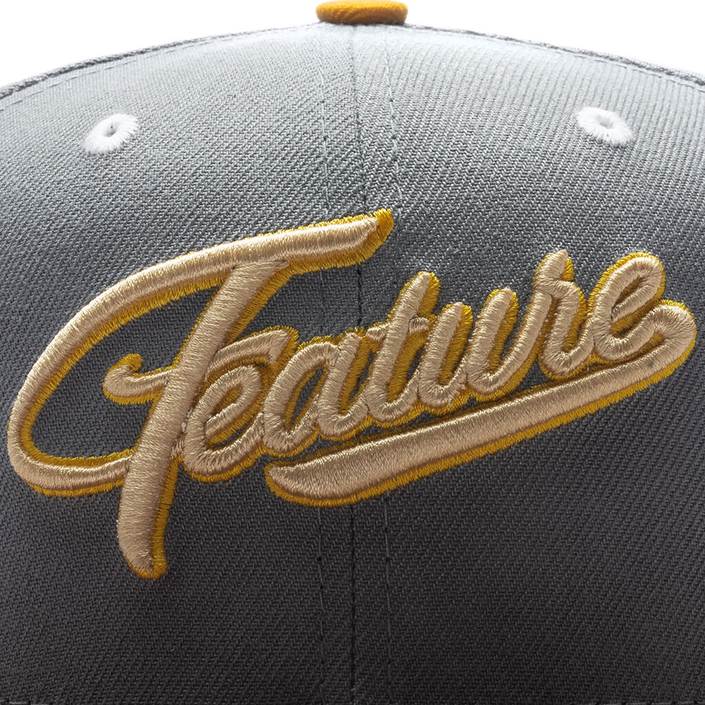 Feature x New Era Fossils Everywhere 59FIFTY Fitted Gray Brown