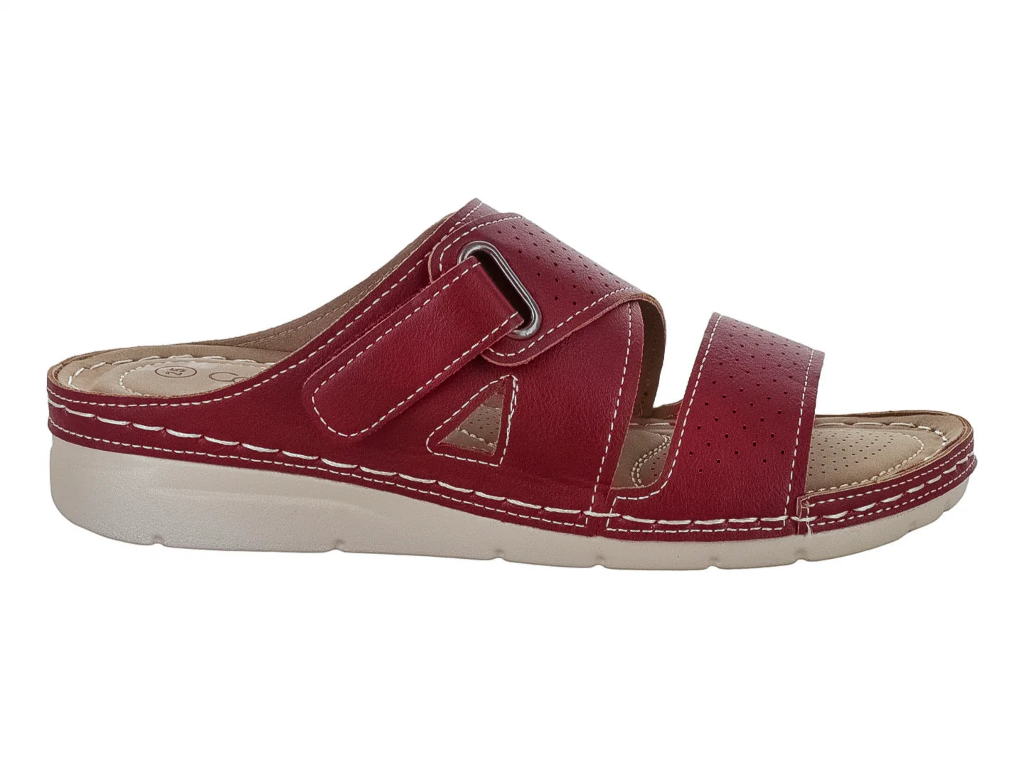 Sandalias Comfort Fit Color Rojo para Mujer