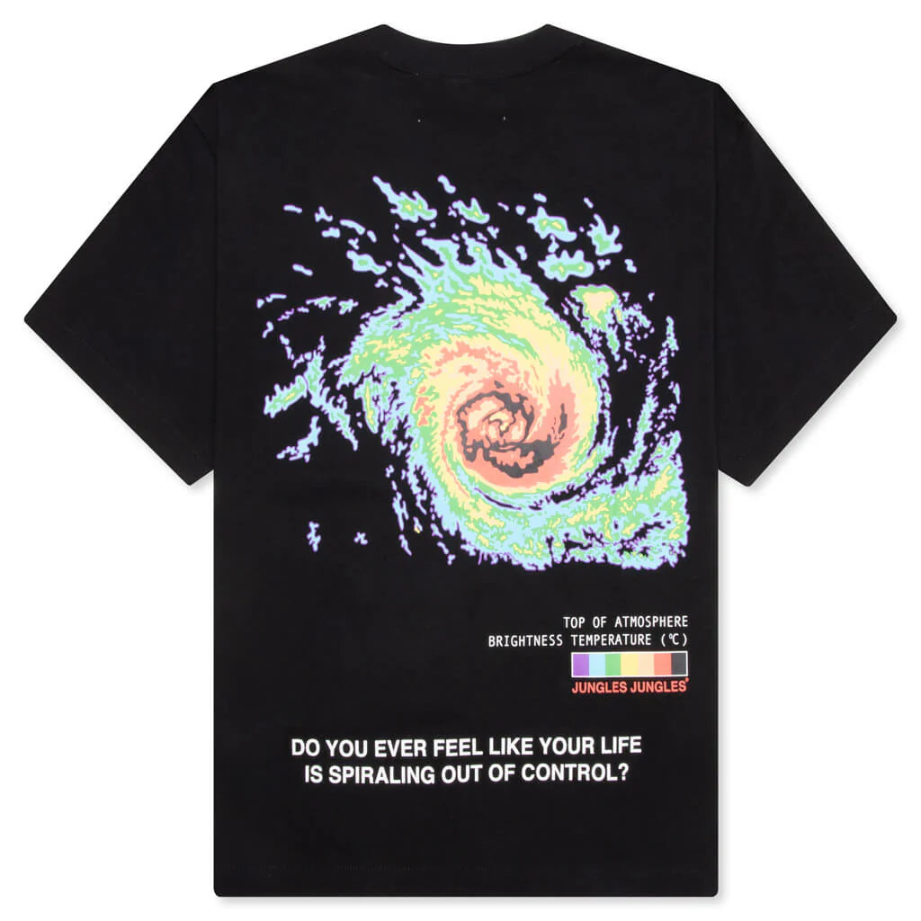 Spiralling Tee Black