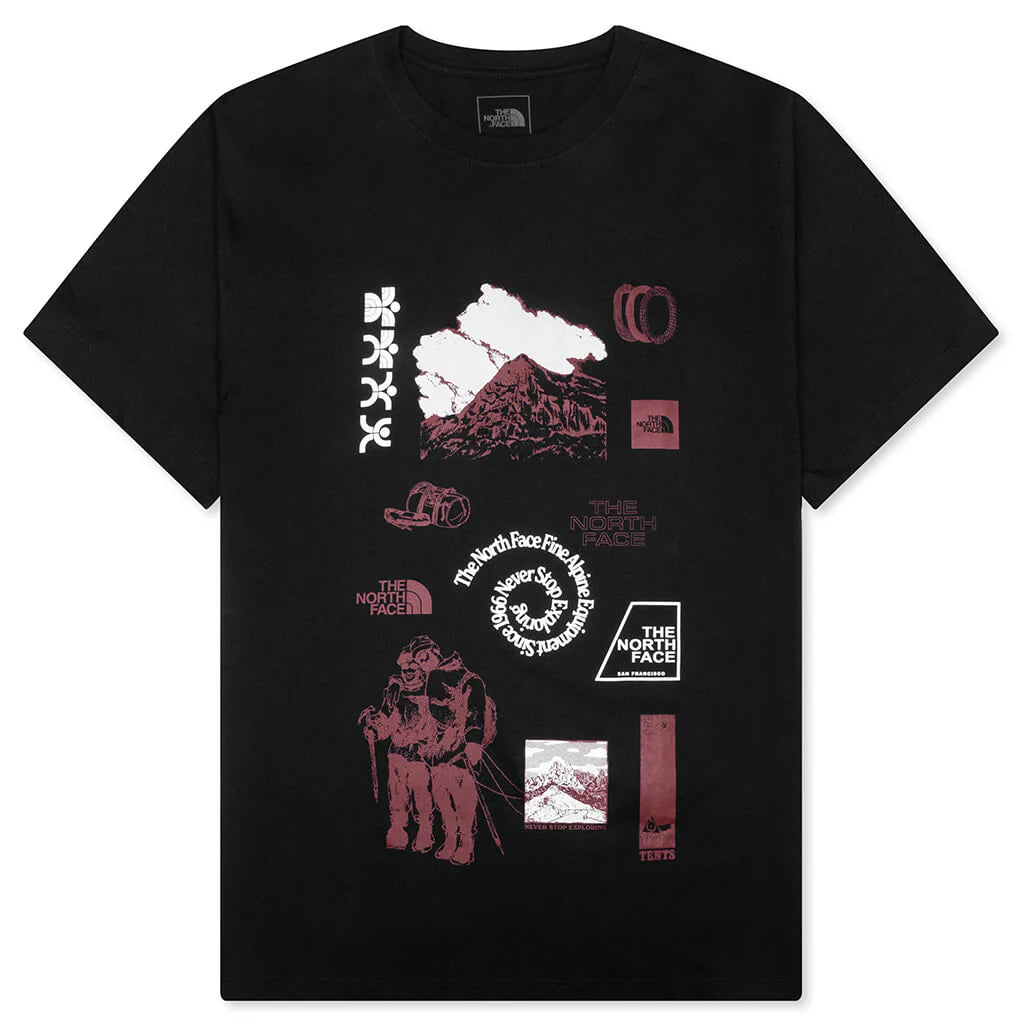 Indigo Illusion Regular S S Tee Black