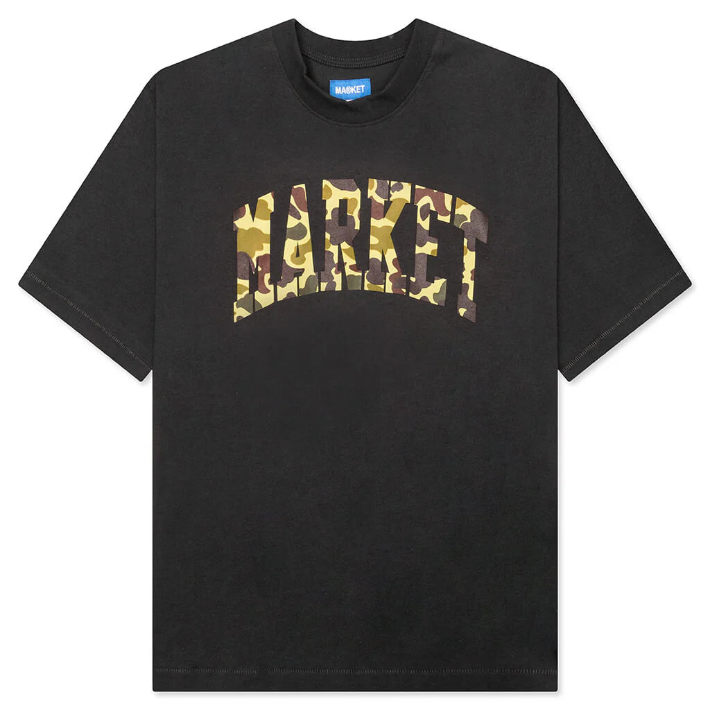 Duck Camo Arc T Shirt Washed Black