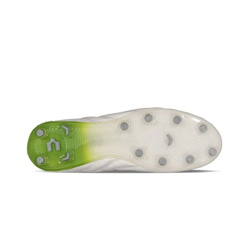 Charly Encore FG Firm Ground Soccer Cleats White Green