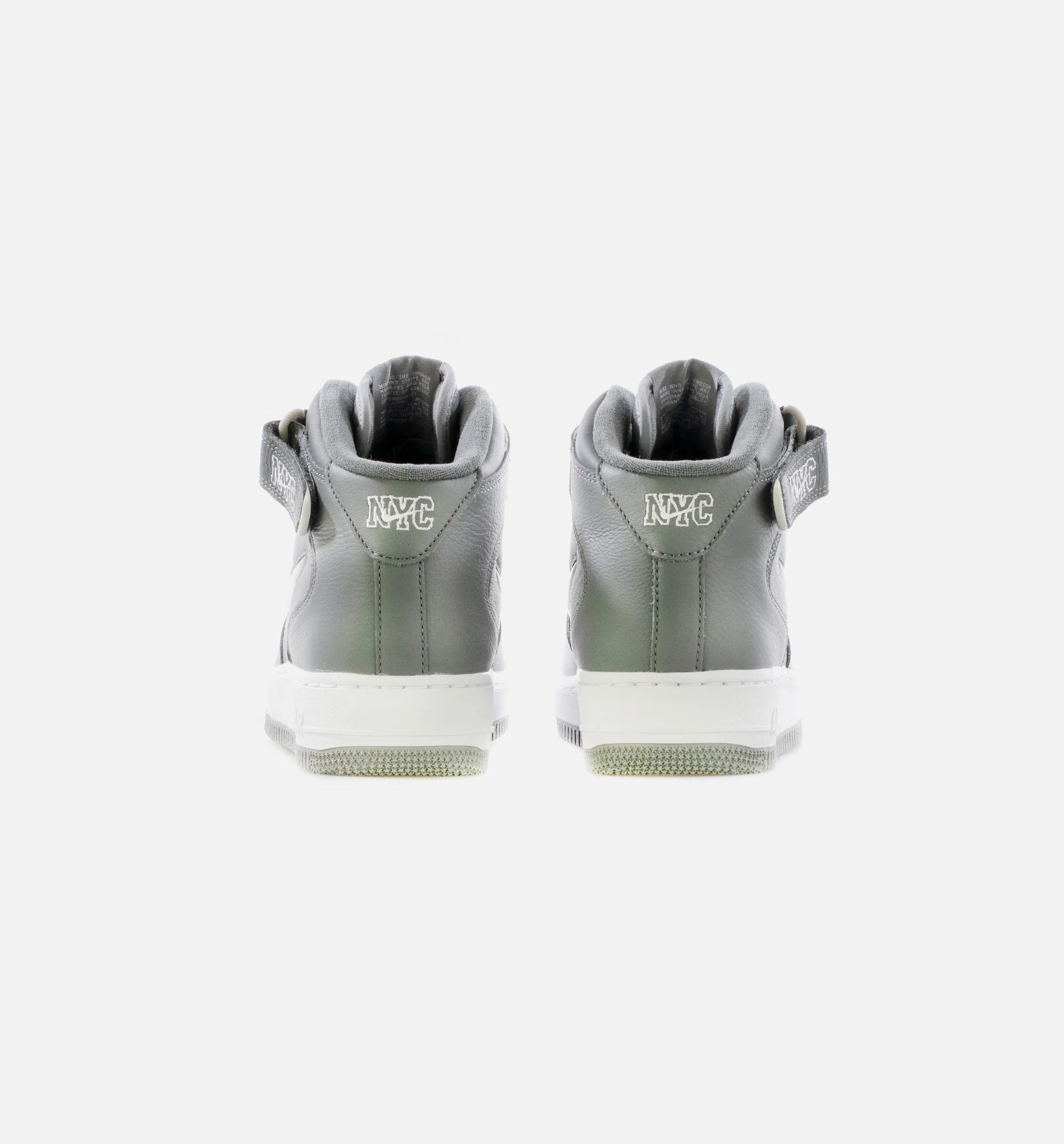 Air Force 1 Mid NYC Mens Lifestyle Shoe Cool Grey White Metallic Silver