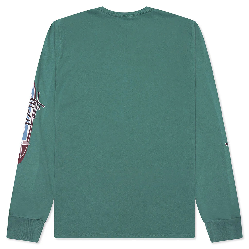 Two Star Pigment Dyed L S Tee Pine