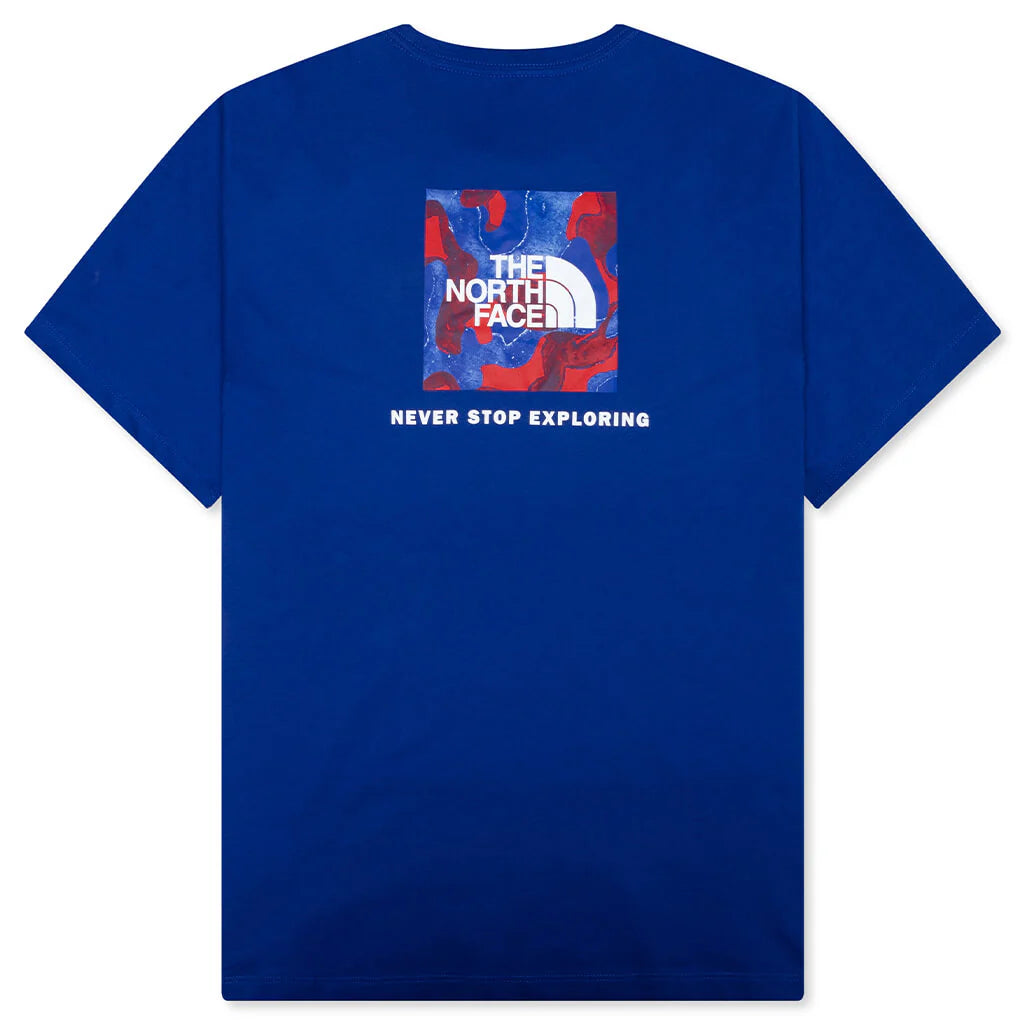 Red White Blue Regular S S Tee Blue