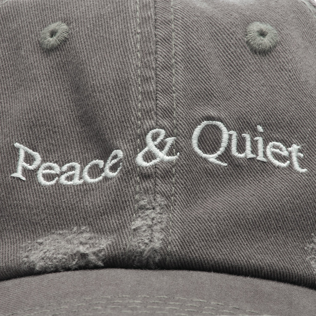 Wordmark Distressed Dad Hat Olive