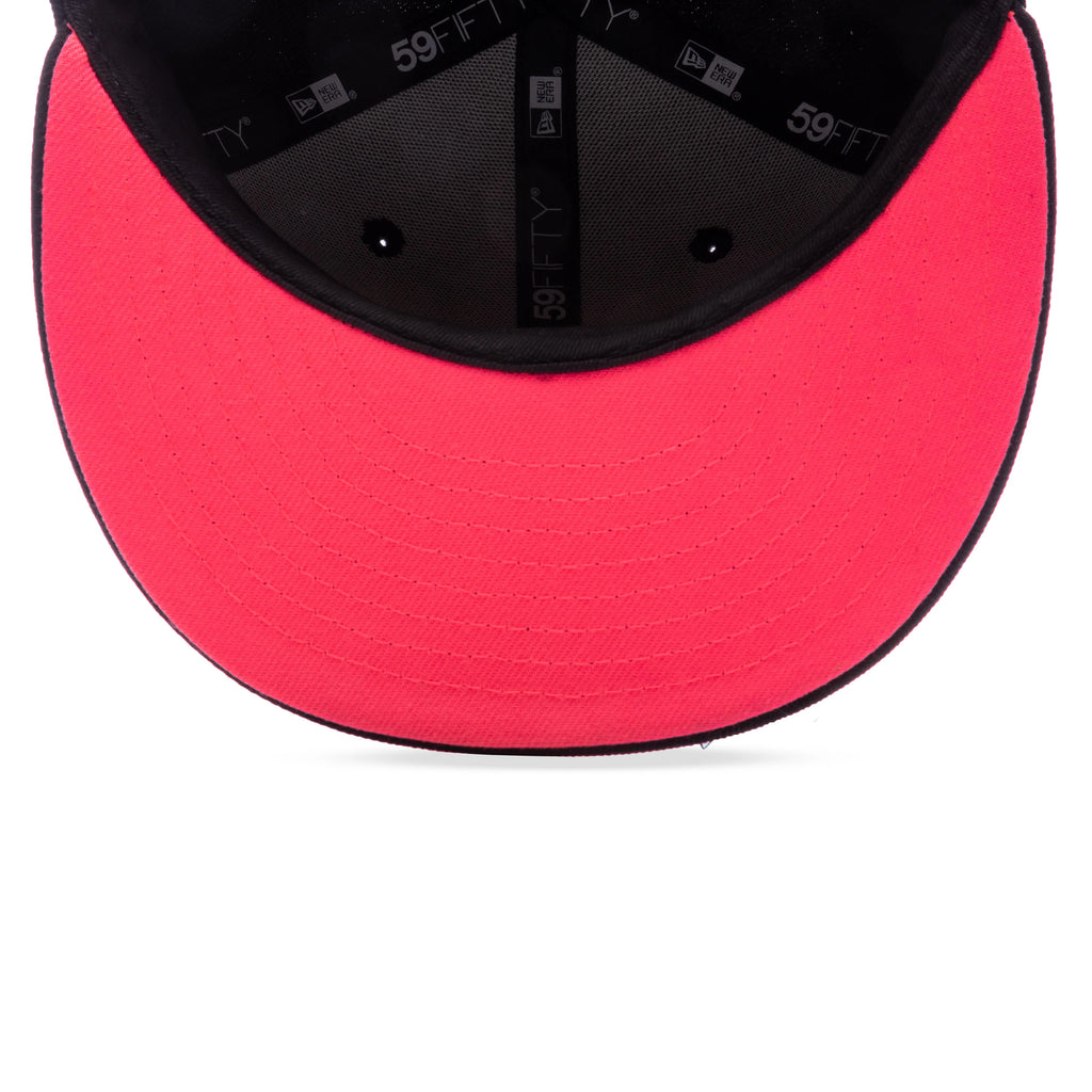 Feature x New Era Old English Plaza Fitted Black Pink Glow