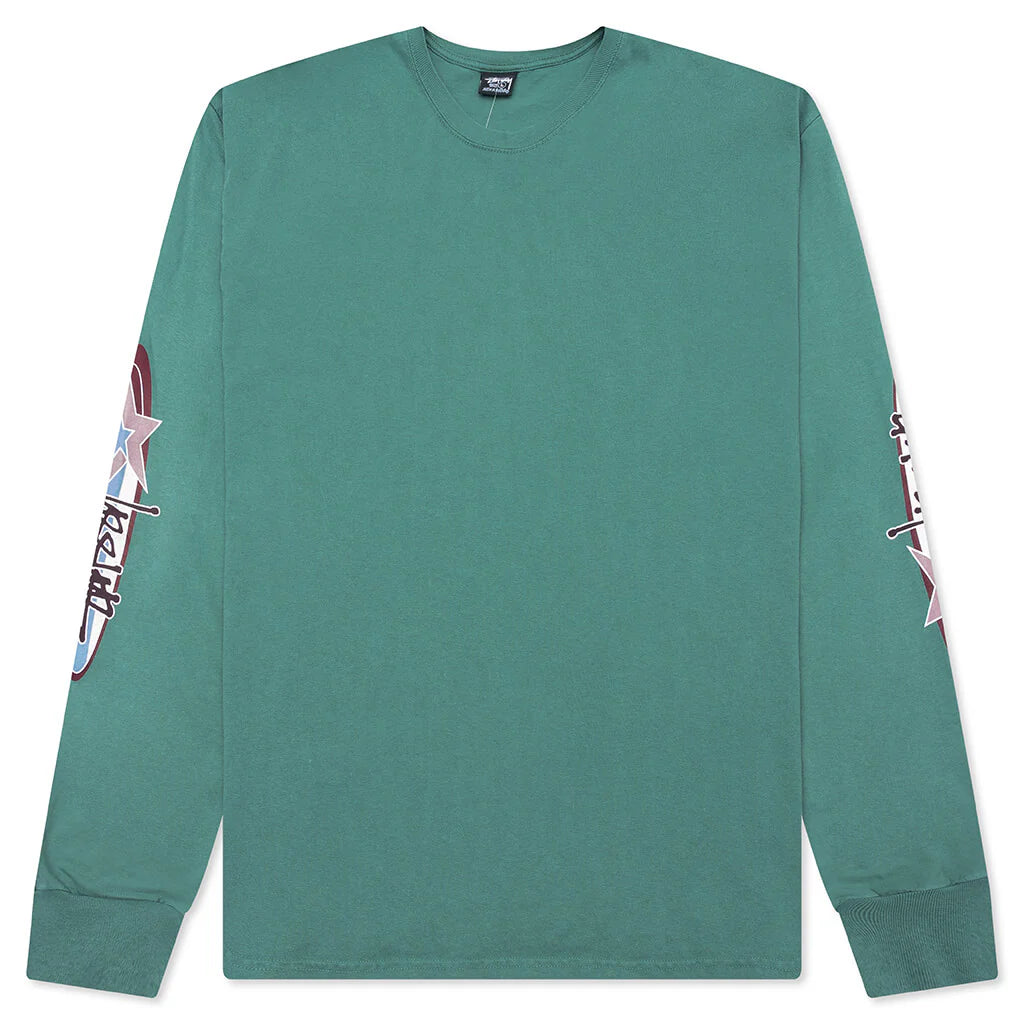 Two Star Pigment Dyed L S Tee Pine