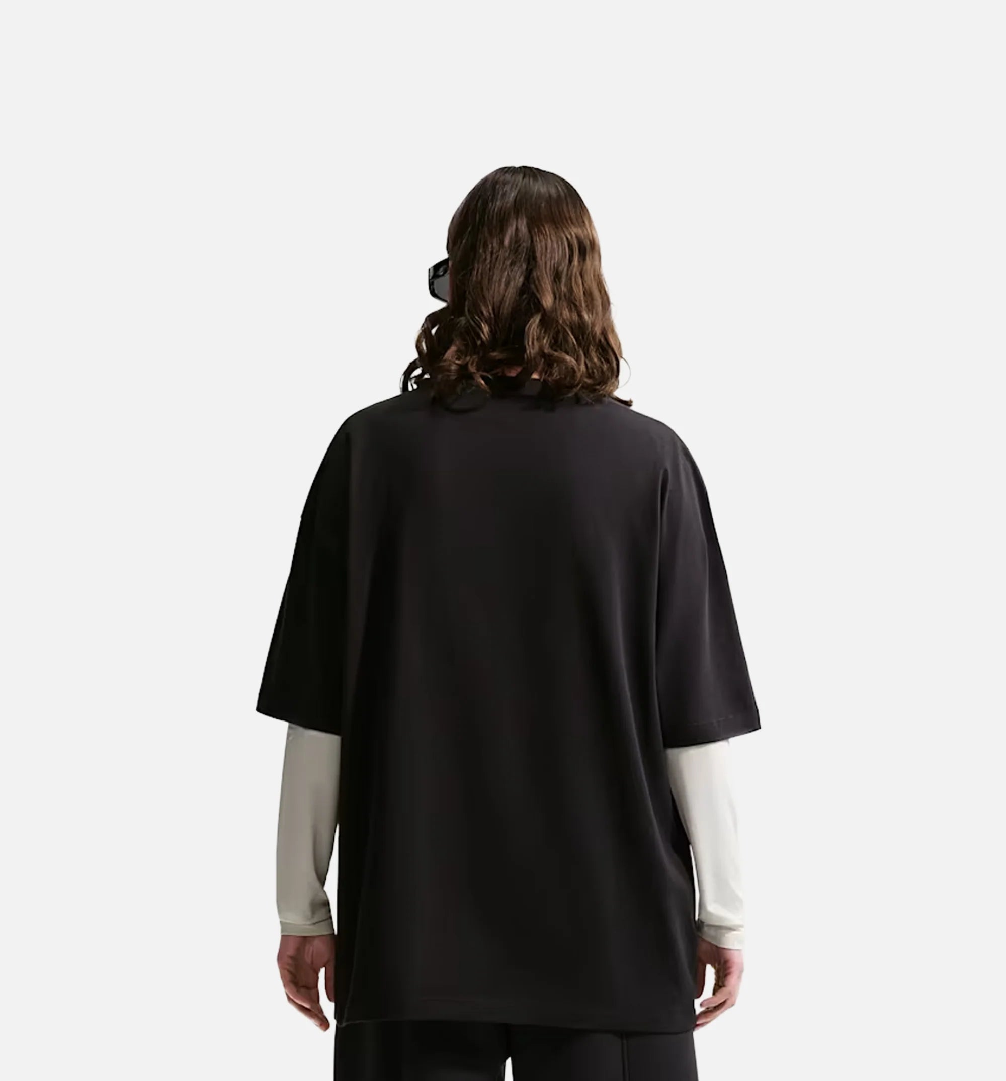Sportswear Classic Oversized Womens Short Sleeve Shirt Black