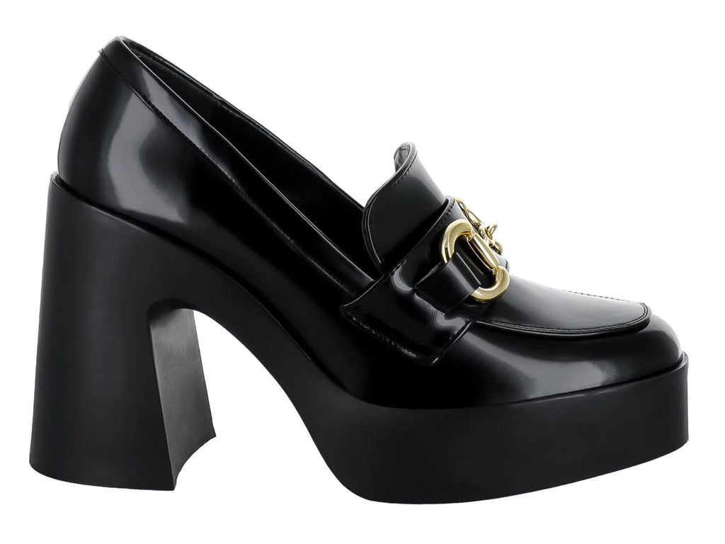 Zapatos de Tacón Lady Paulina Negro Brillante para Mujer