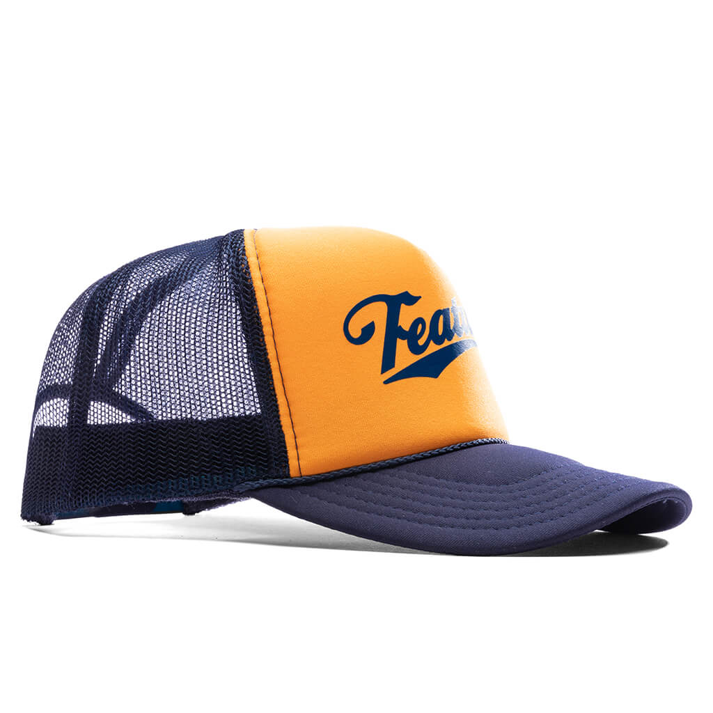 Frew Trucker Hat Navy Gold